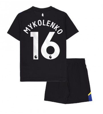 Everton Vitaliy Mykolenko #16 Tredjetrøje Børn 2025-26 Kortærmet (+ Korte bukser)